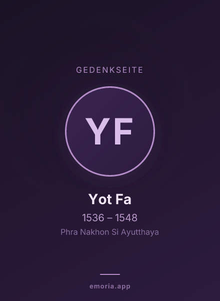 Gedenkportrait von Yot Fa