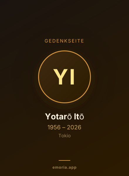Gedenkportrait von Yotarō Itō
