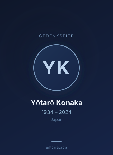 Gedenkportrait von Yōtarō Konaka