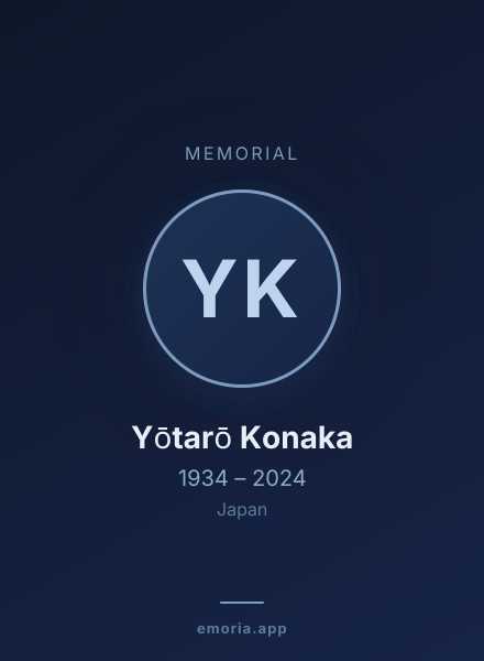 Memorial portrait of Yōtarō Konaka
