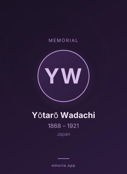 Memorial portrait of Yōtarō Wadachi