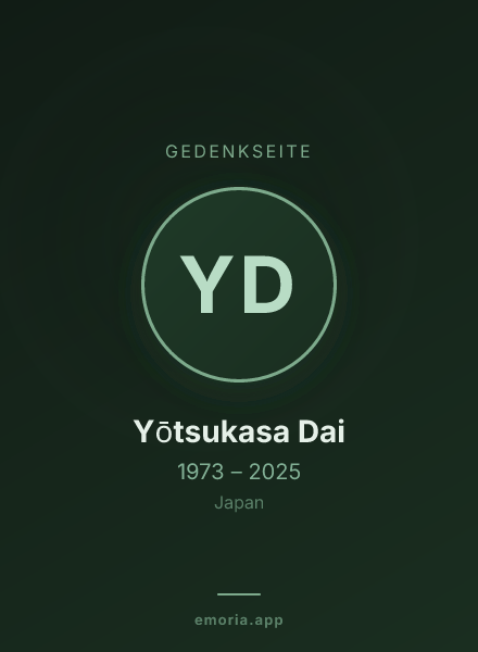 Gedenkportrait von Yōtsukasa Dai