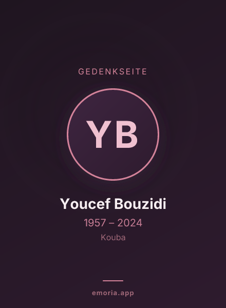 Gedenkportrait von Youcef Bouzidi
