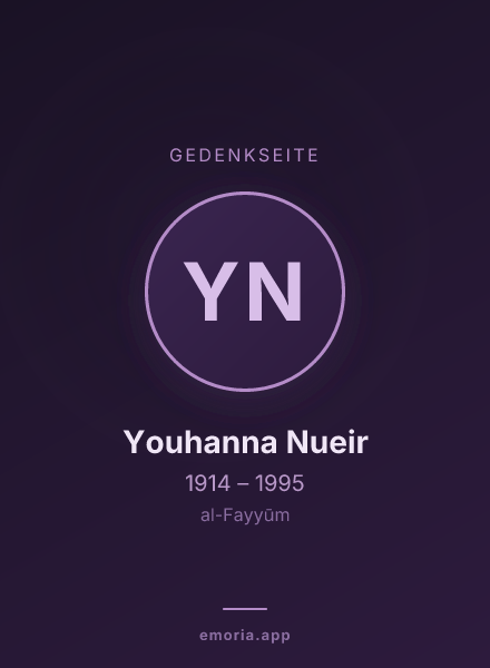 Gedenkportrait von Youhanna Nueir