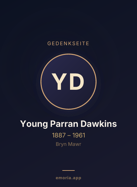 Gedenkportrait von Young Parran Dawkins