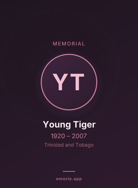 Memorial portrait of Young Tiger