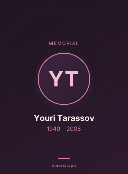 Memorial portrait of Youri Tarassov