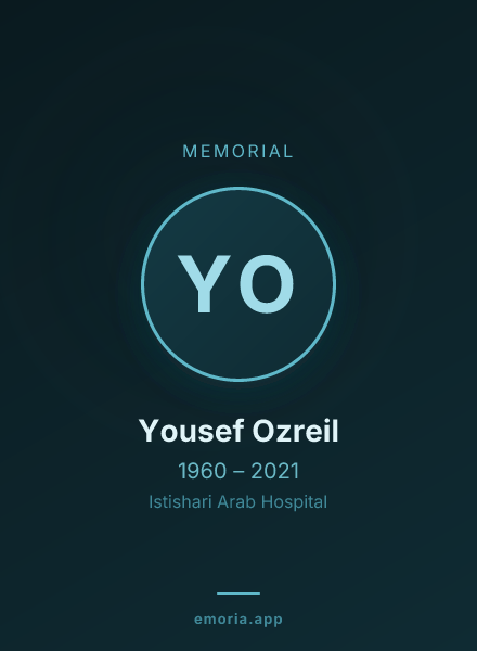 Memorial portrait of Yousef Ozreil