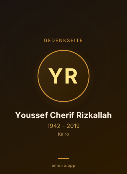 Gedenkportrait von Youssef Cherif Rizkallah