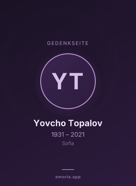 Gedenkportrait von Yovcho Topalov