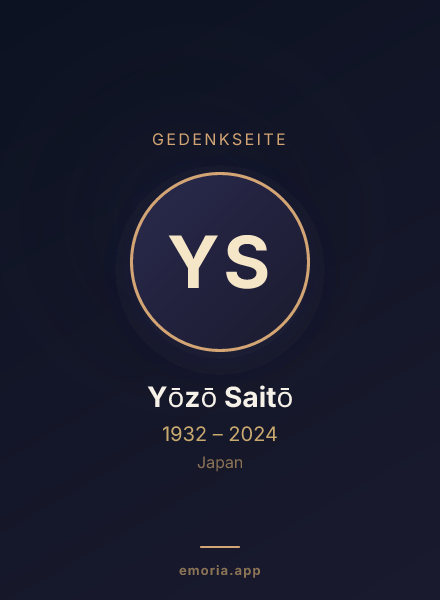Gedenkportrait von Yōzō Saitō