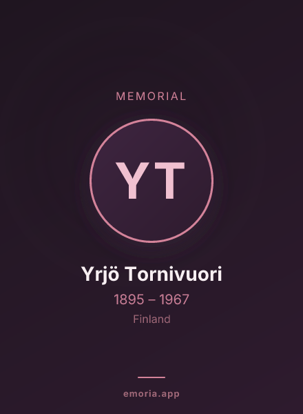 Memorial portrait of Yrjö Tornivuori