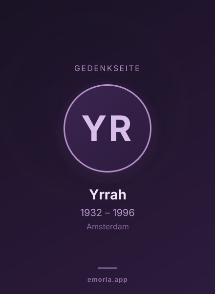 Gedenkportrait von Yrrah