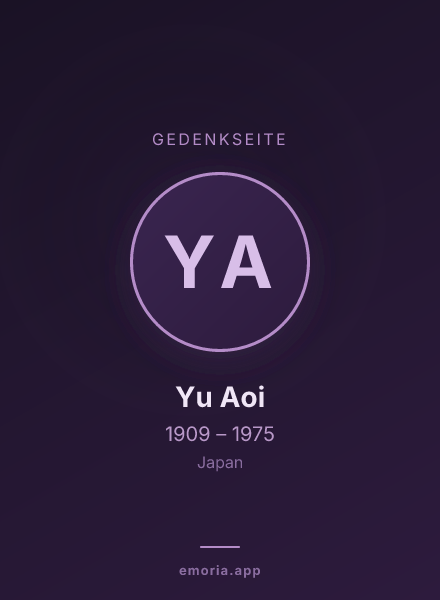 Gedenkportrait von Yu Aoi