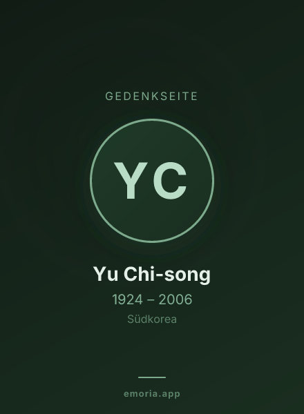 Gedenkportrait von Yu Chi-song