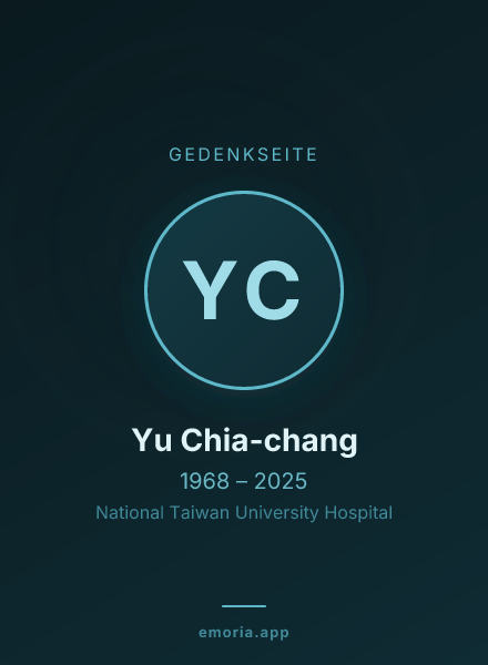 Gedenkportrait von Yu Chia-chang