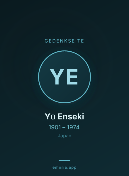 Gedenkportrait von Yū Enseki
