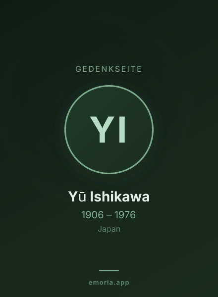Gedenkportrait von Yū Ishikawa