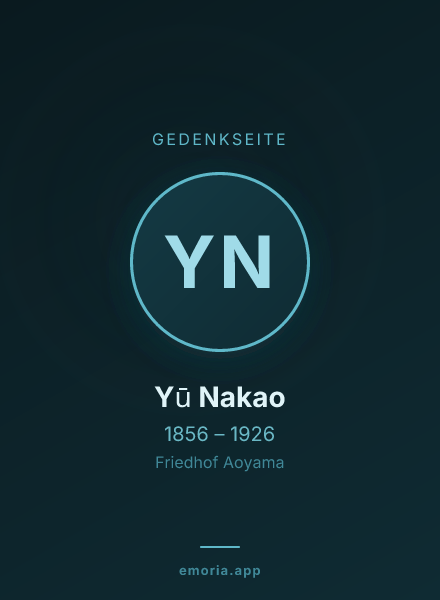 Gedenkportrait von Yū Nakao