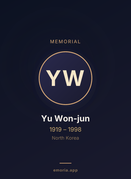 Memorial portrait of Yu Won-jun