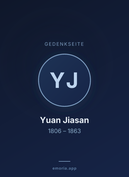 Gedenkportrait von Yuan Jiasan