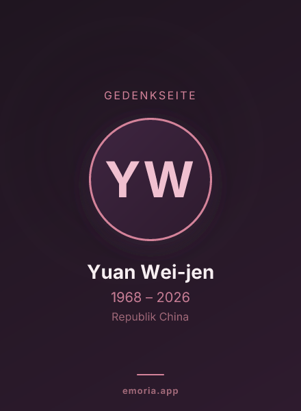 Gedenkportrait von Yuan Wei-jen