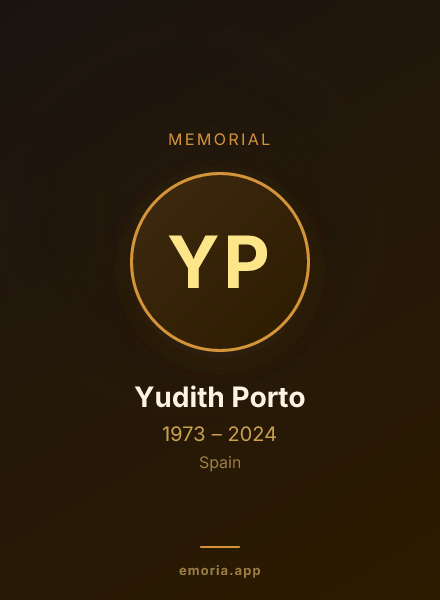 Memorial portrait of Yudith Porto