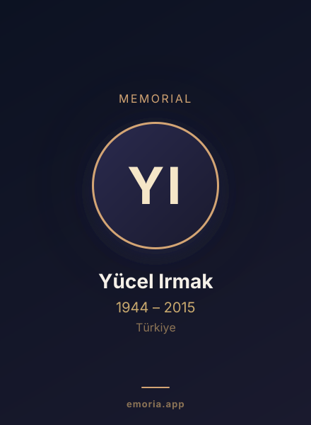Memorial portrait of Yücel Irmak