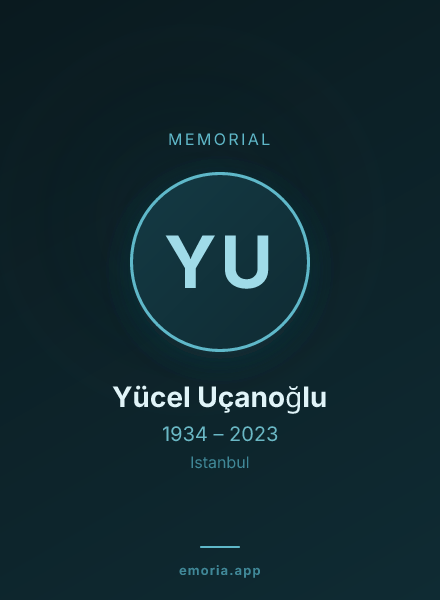 Memorial portrait of Yücel Uçanoğlu