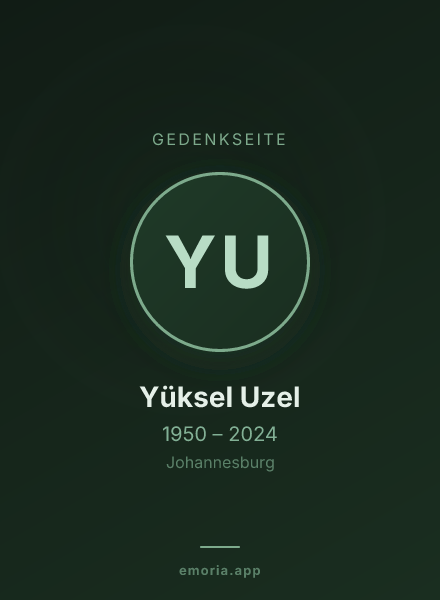 Gedenkportrait von Yüksel Uzel