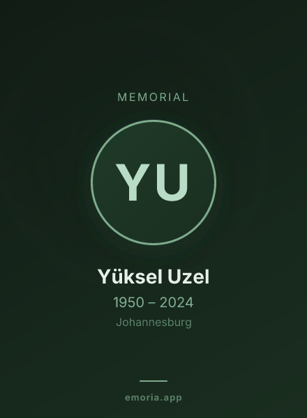 Memorial portrait of Yüksel Uzel