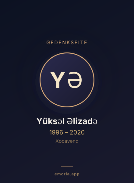 Gedenkportrait von Yüksəl Əlizadə
