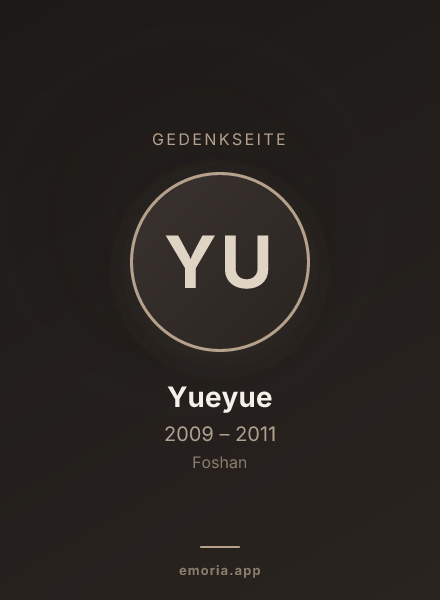Gedenkportrait von Yueyue