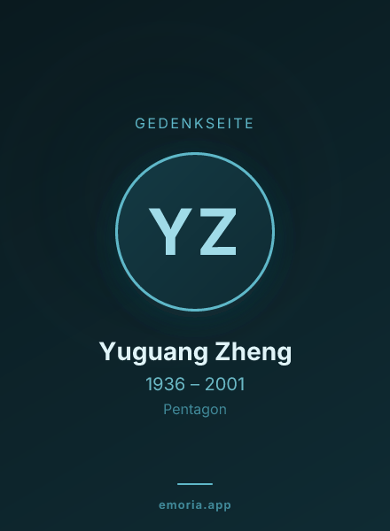Gedenkportrait von Yuguang Zheng