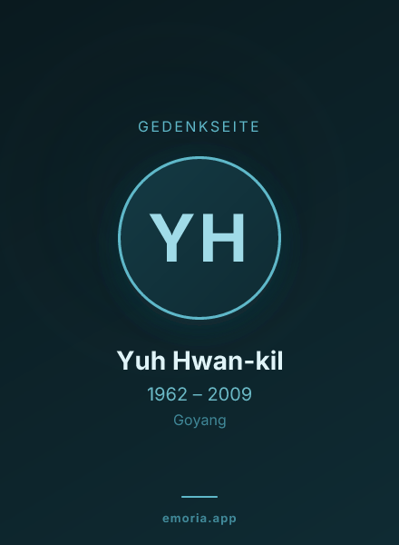 Gedenkportrait von Yuh Hwan-kil
