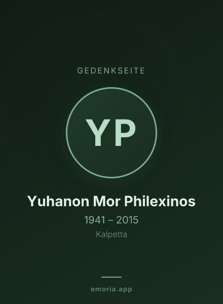 Gedenkportrait von Yuhanon Mor Philexinos