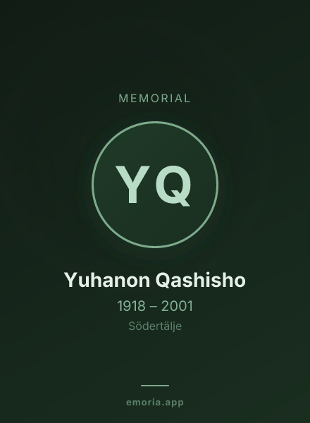 Memorial portrait of Yuhanon Qashisho