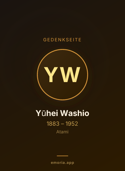 Gedenkportrait von Yūhei Washio