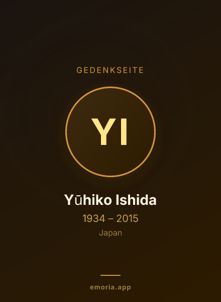 Gedenkportrait von Yūhiko Ishida