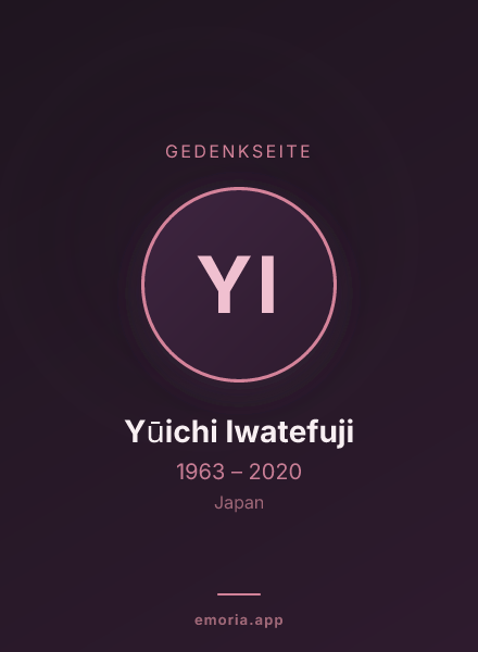 Gedenkportrait von Yūichi Iwatefuji