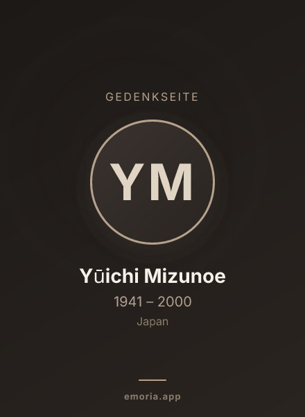 Gedenkportrait von Yūichi Mizunoe