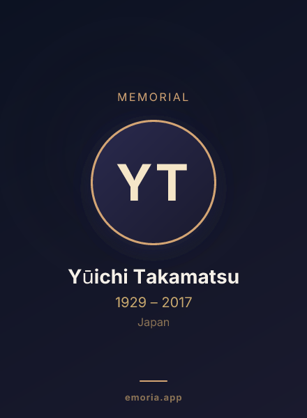 Memorial portrait of Yūichi Takamatsu