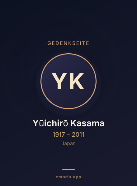 Gedenkportrait von Yūichirō Kasama