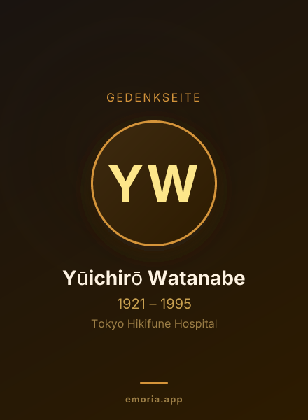 Gedenkportrait von Yūichirō Watanabe