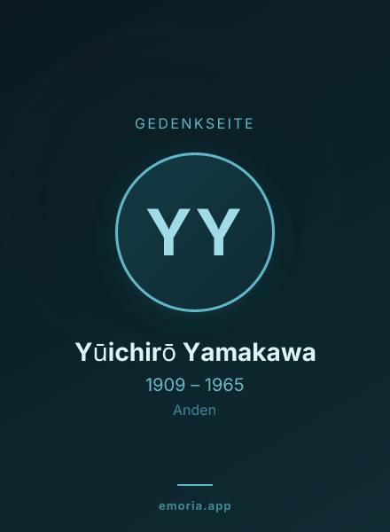 Gedenkportrait von Yūichirō Yamakawa