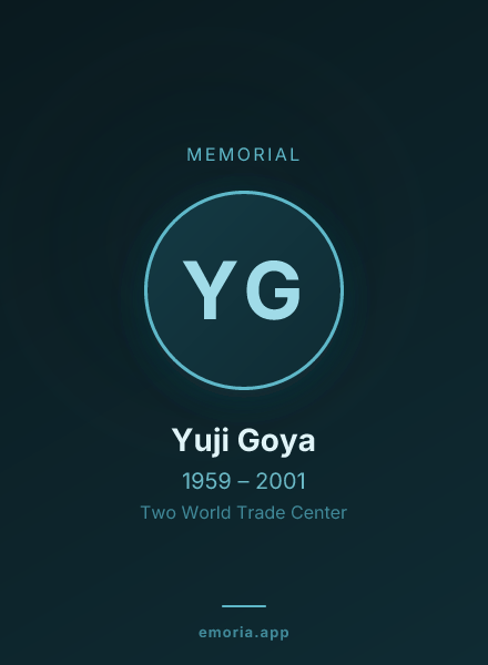 Memorial portrait of Yuji Goya