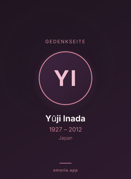 Gedenkportrait von Yūji Inada