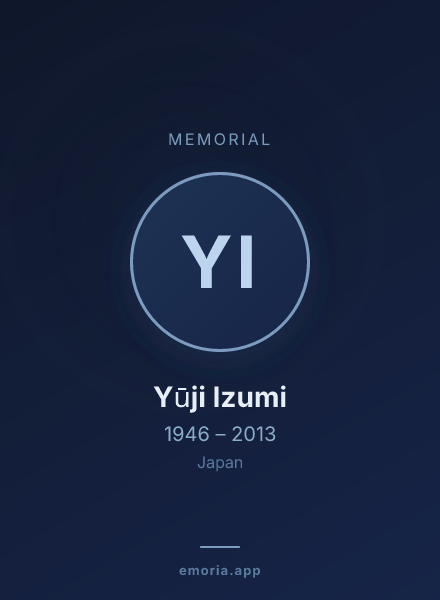 Memorial portrait of Yūji Izumi