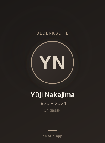 Gedenkportrait von Yūji Nakajima