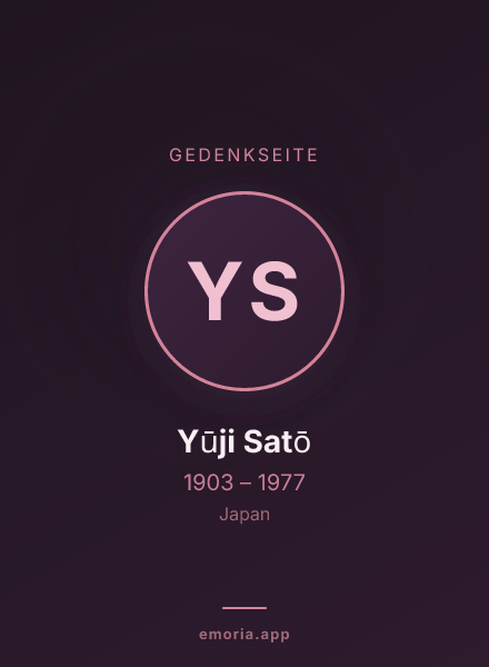 Gedenkportrait von Yūji Satō